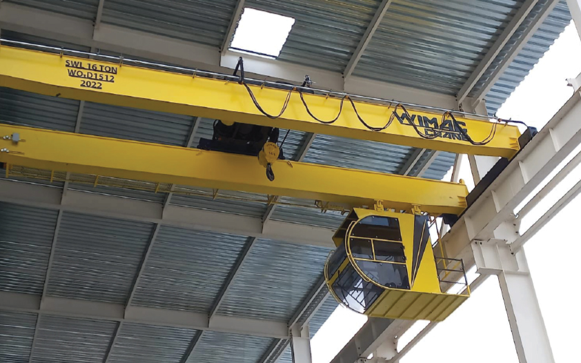 Long-span double girder overhead crane bridge structure &mdash; FEM and ISO certified heavy-duty EOT crane by Wimac Crane Turkey