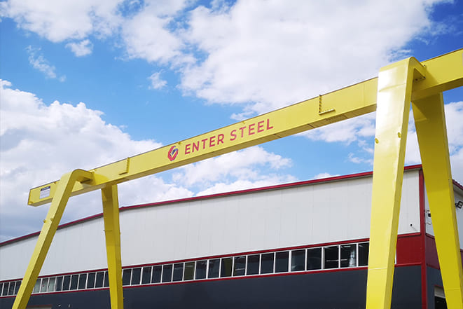 production-of-single-girder-gantry-crane-Turkey